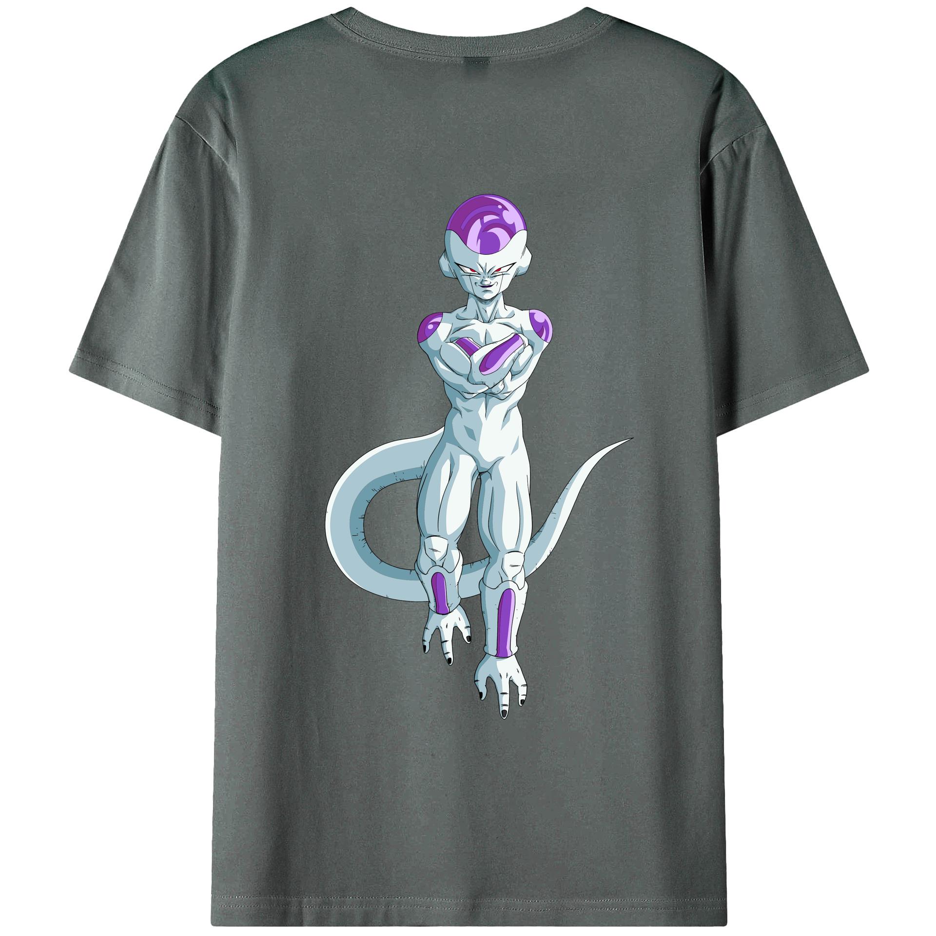 （画像用） ドラゴンボール フリーザ DRAGON BALL Frieza 綿100％ メンズ半袖Tシャツ（バックプリント） 通気性